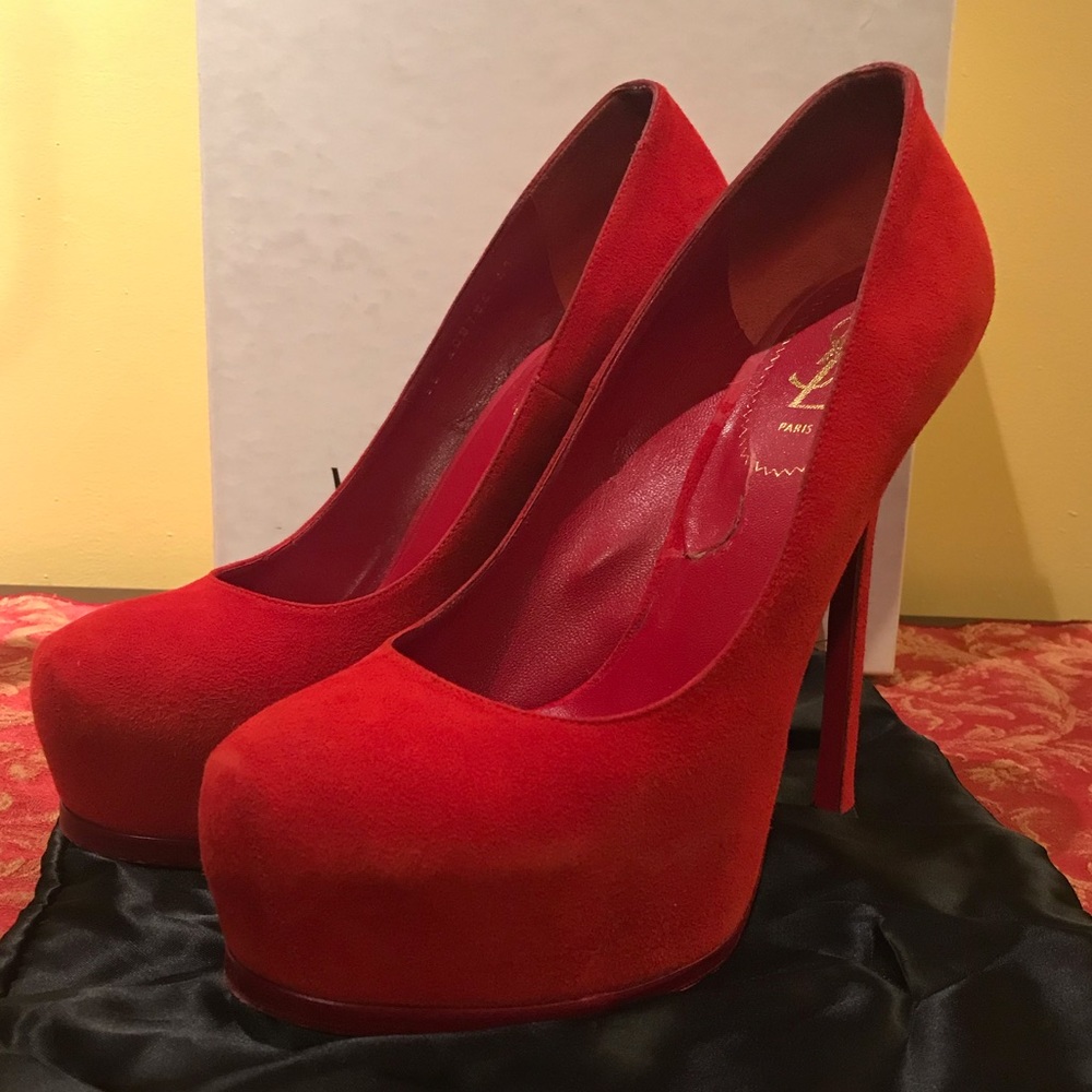 YSL Tribtoo 105 Pump Dk Lipstick Red 💄 👠